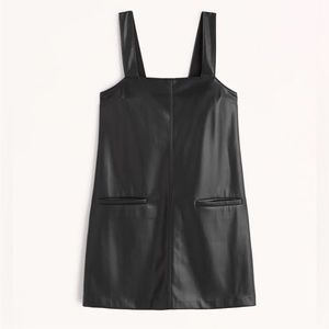 Abercrombie & Fitch Vegan Leather Shift Mini Dress M